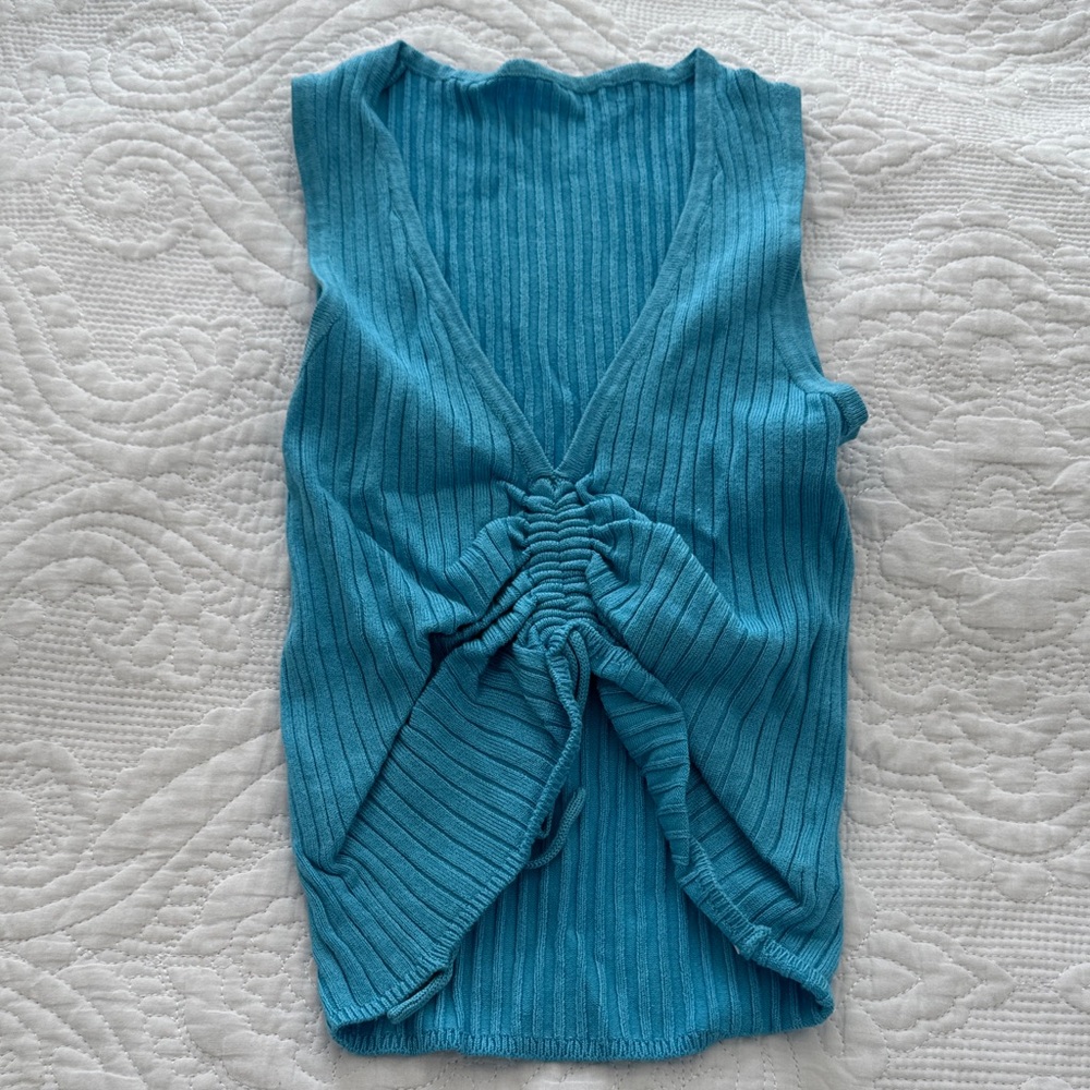 Sleeveless Ribbed Top